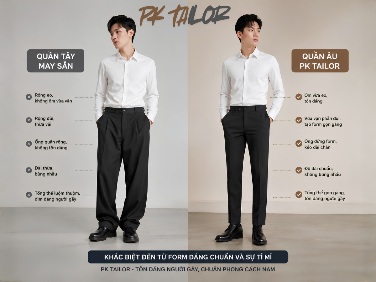 So sánh 2 mẫu quần âu cho người 